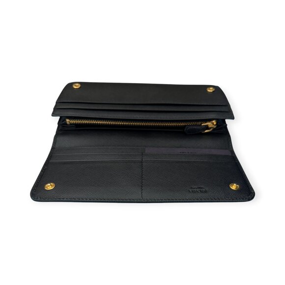Authentic Prada Large Black Saffiano Leather Wallet - Picture 4 of 11